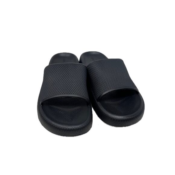 Bronax Black Sandals Mens 7 Womans 9 - Picture 1 of 4